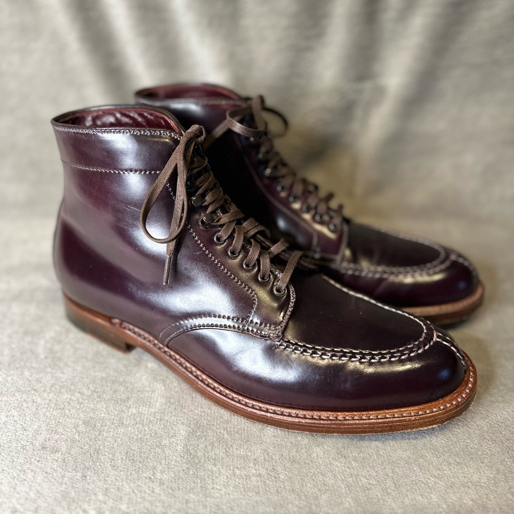 Alden x Ealdwine D9952H “Oak City Tanker”NST Tanker Boots Color 8 Shell Cordovan